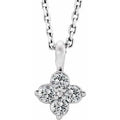 Youth Natural White Sapphire Necklace (Style 86694)