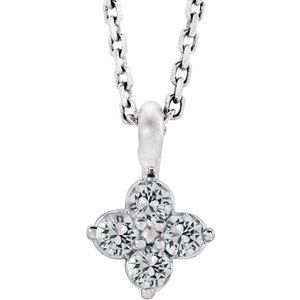 Youth Natural White Sapphire Necklace (Style 86694)