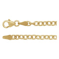14K Yellow 3.25 mm Oval Cable 18" Chain