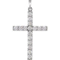 1/4 Ctw Natural Diamond Cross Pendant (Style R42308)