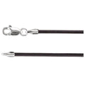 1.5 mm Black Natural Leather Cord