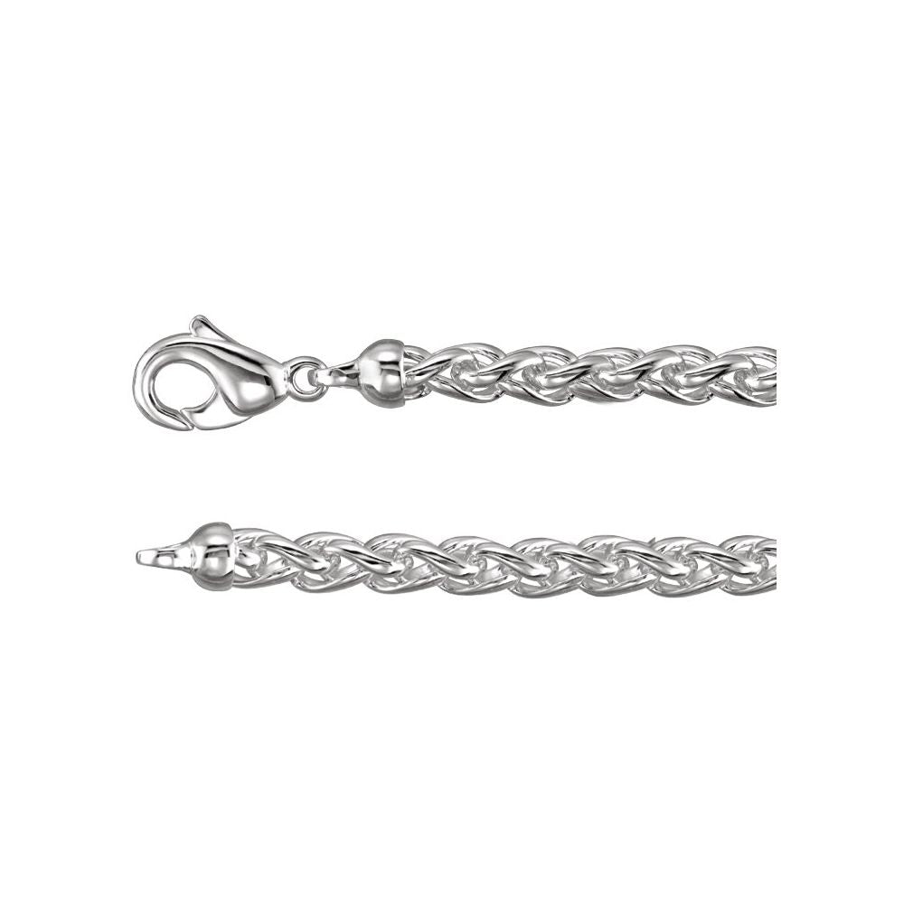 Sterling Silver Wheat 18" Chain