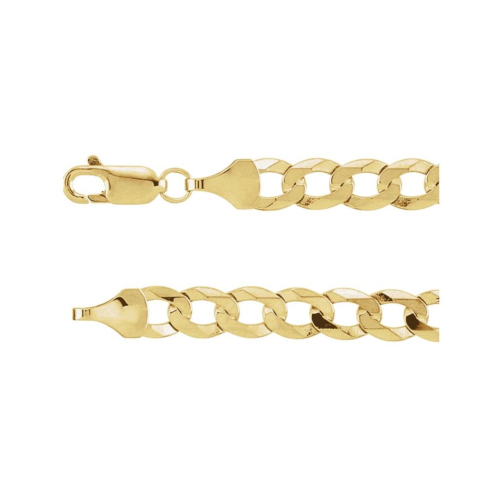 14K Yellow Gold 5.8 mm Curb 20" Chain