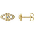 Natural White Sapphire Earrings (Style 86884)