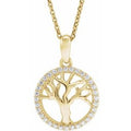 Accented Tree Of Life Necklace (Style 653607)