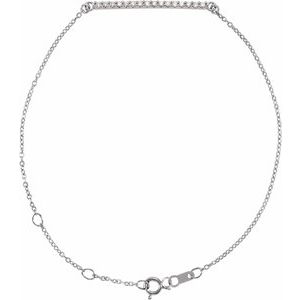 1/8 Ctw Natural Diamond Bar Bracelet (Style BRC771)