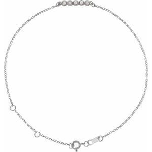.07 Ctw Natural Diamond Bar Bracelet (Style BRC774)