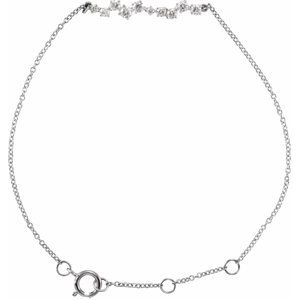 1/3 Ctw Natural Diamond Bar Bracelet (Style 653583)