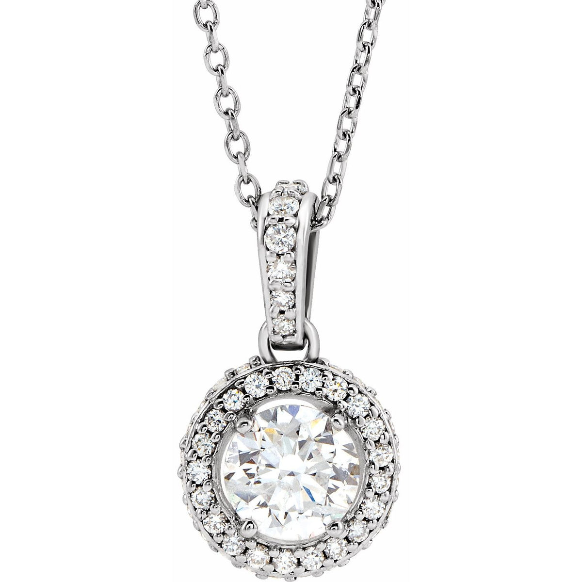 3/8 Ctw Natural Diamond Necklace (Style 68601)