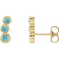 Natural Zircon Ear Climbers (Style 86701)
