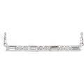 1/2 Ctw Natural Diamond Bar Necklace (Style 86790)