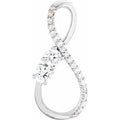 1/5 Ctw Natural Diamond Infinity-Inspired Pendant (Style 652764)