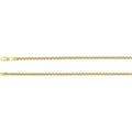 14K Yellow 2.6 mm Rounded Box 18" Chain
