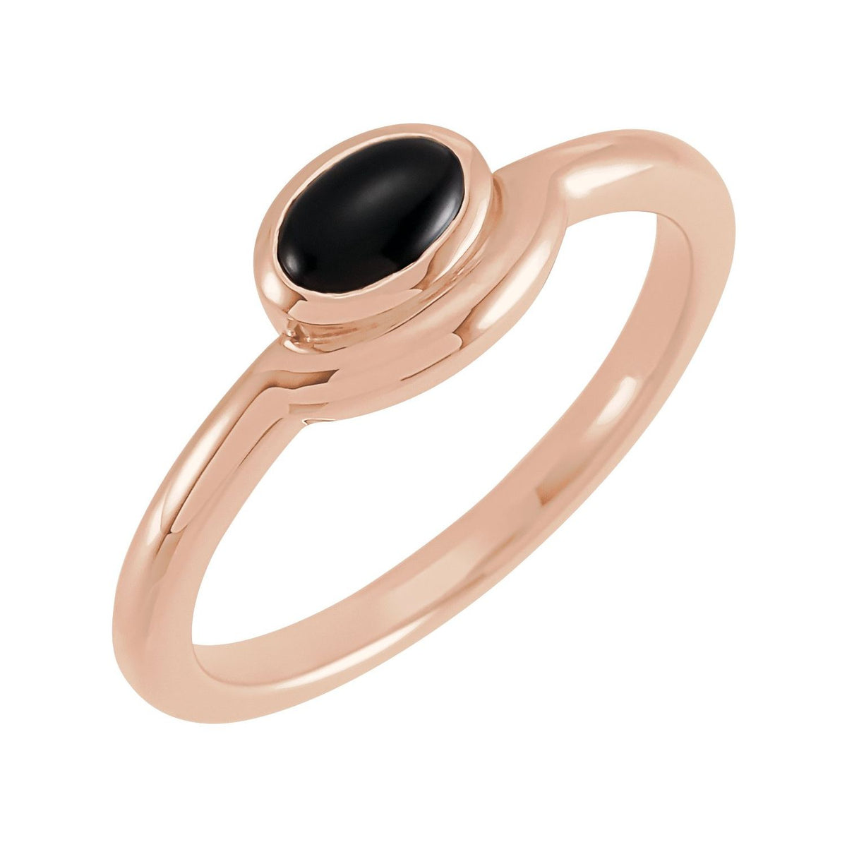 Natural Onyx Cabochon Ring (Style 72123)