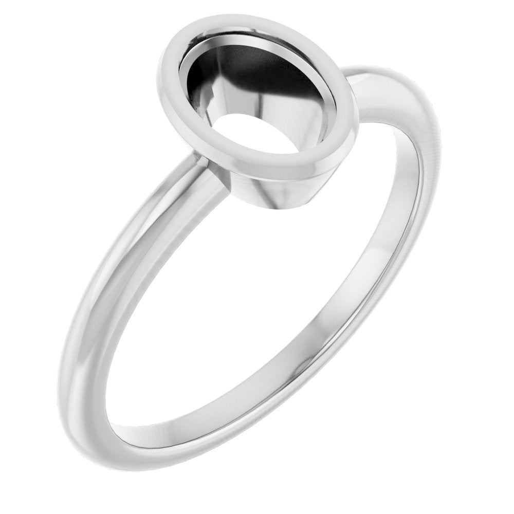 Bezel-Set Solitaire Ring