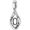 Solitaire Infinity-Inspired Pendant