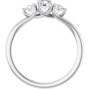 Diamond Three-Stone Engagement Ring