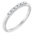 Impress 14K White Gold 18 Ctw Natural Diamond Stackable Ring