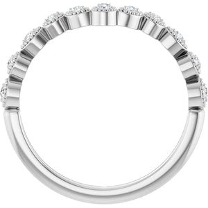 Natural Diamond Vintage-Inspired Contour Wedding Band