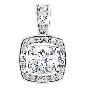 1/3 Ctw Natural Diamond Pendant (Style 86640)