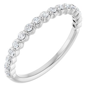 14K Gold Diamond Anniversary Wedding Band