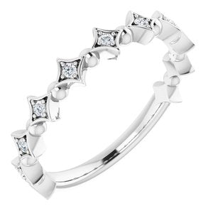 1/10 CTW Natural Diamond Stackable Ring (Style 123547)