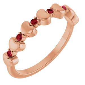 Natural Ruby Stackable Ring (Style 71999)