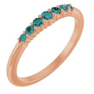 Natural Alexandrite Stackable Ring (Style 72022)