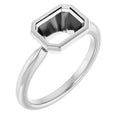 Bezel-Set Solitaire Ring
