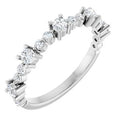 14K White Gold 1/2 CTW Natural Diamond Accented Stackable Ring (Style 72051)