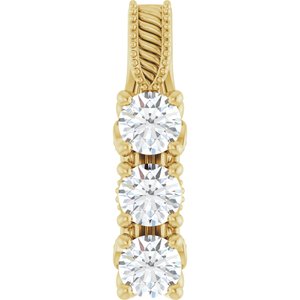 5/8 Ctw Natural Diamond Pendant (Style 86845)