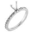 Claw-Prong French-Set Engagement Ring