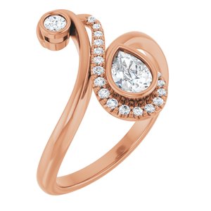 1/2 CTW Natural Diamond Bypass Ring (Style 123899)