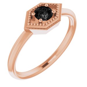 Natural Onyx Geometric Ring (Style 72111)