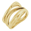 Utility 14K Yellow Gold Negative Space Ring