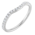 Diamond 1/5 CTW Contour Wedding Band