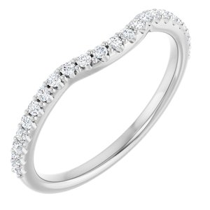Diamond 1/5 CTW Contour Wedding Band