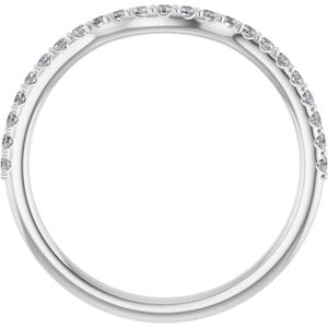 Diamond 1/5 CTW Contour Wedding Band
