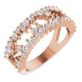 3/4 CTW Natural Diamond Negative Space Ring (Style 124308)