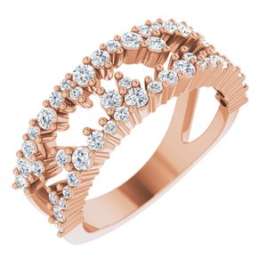 3/4 CTW Natural Diamond Negative Space Ring (Style 124308)