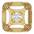 .03 Ct Natural Diamond Vintage-Inspired Pendant (Style 651521)