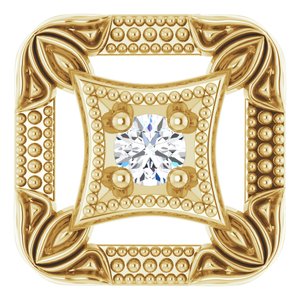 .03 Ct Natural Diamond Vintage-Inspired Pendant (Style 651521)