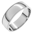 Milgrain Comfort-Fit Half Round Band