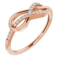 1/10 CTW Natural Diamond Knot Ring (Style 651889)
