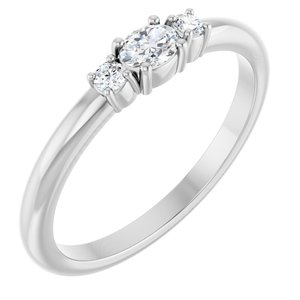 Natural Diamond Stackable Ring (Style 124547)