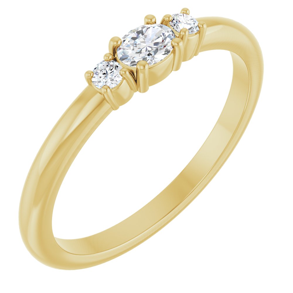 Natural Diamond Stackable Ring (Style 124547)