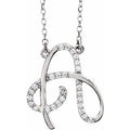 1/10 Ctw Natural Diamond Initial Necklace (Style 67399)