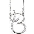 1/10 Ctw Natural Diamond Initial Necklace (Style 67399)