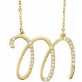 1/8 Ctw Natural Diamond Initial Necklace (Style 67399)