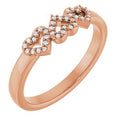 .08 CTW Natural Diamond Heart Ring (Style 124627)